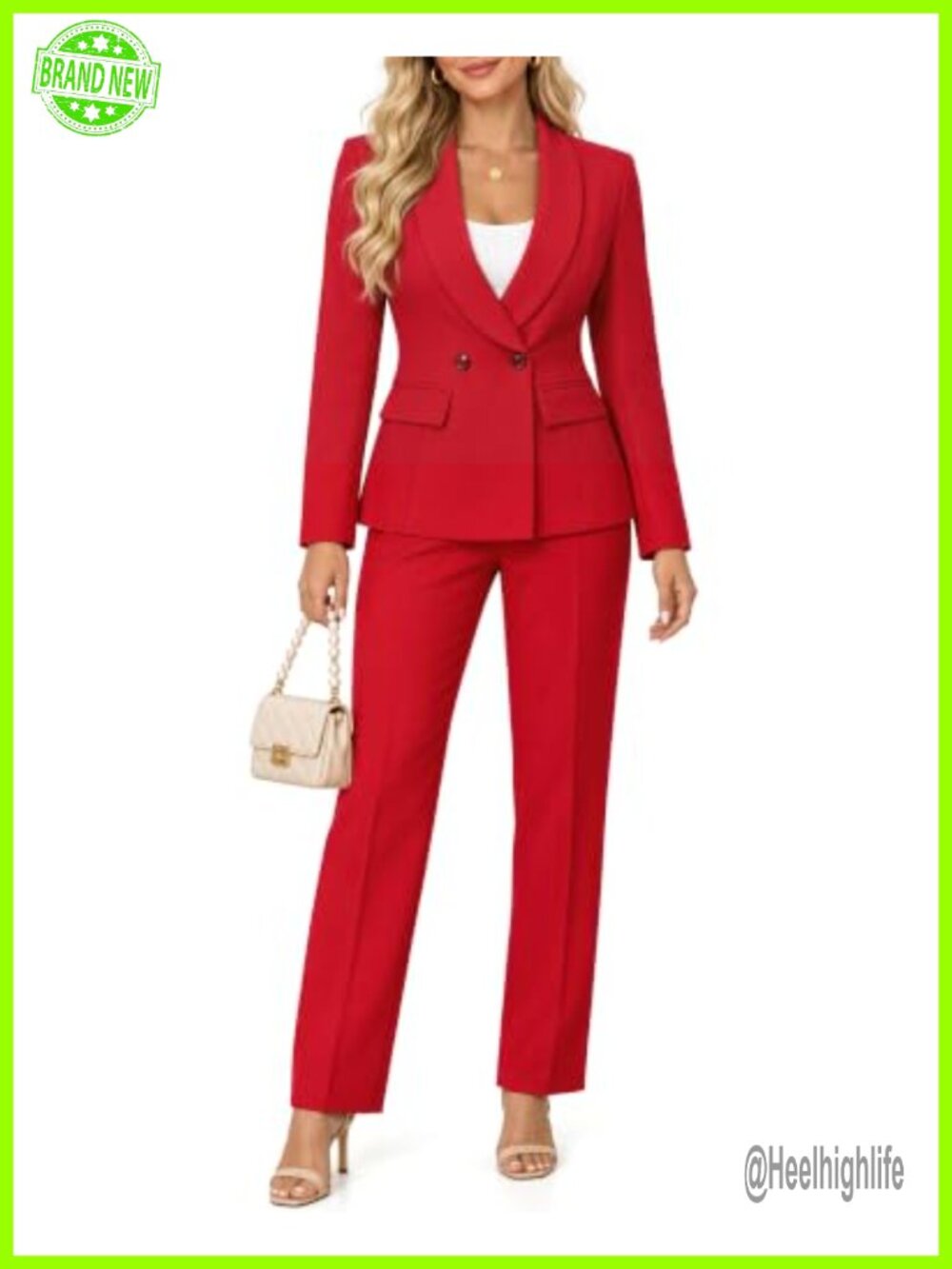 Women's 2 Piece Pantsuit Set Shawl Collar Blazer Ankle Pants